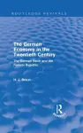 The German Economy in the Twentieth Century (Routledge Revivals) cover