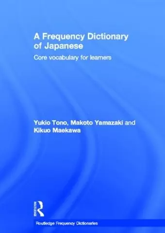 A Frequency Dictionary of Japanese cover