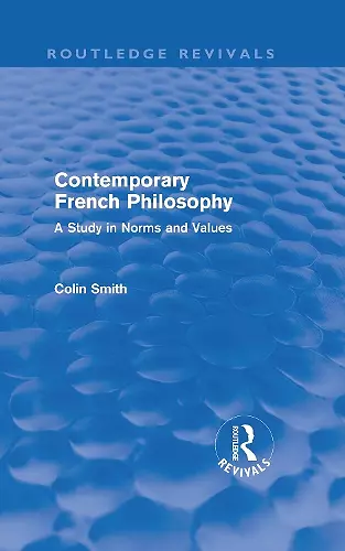 Contemporary French Philosophy (Routledge Revivals) cover