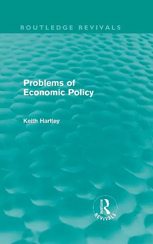 Problems of Economic Policy (Routledge Revivals) cover