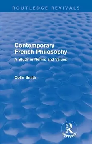 Contemporary French Philosophy (Routledge Revivals) cover