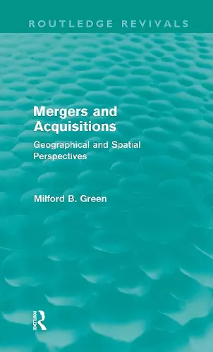 Mergers and Acquisitions (Routledge Revivals) cover