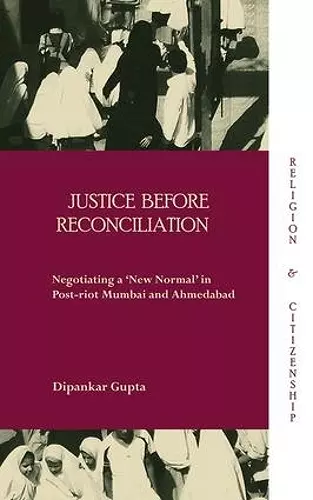 Justice before Reconciliation cover
