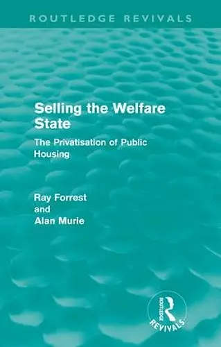 Selling the Welfare State cover