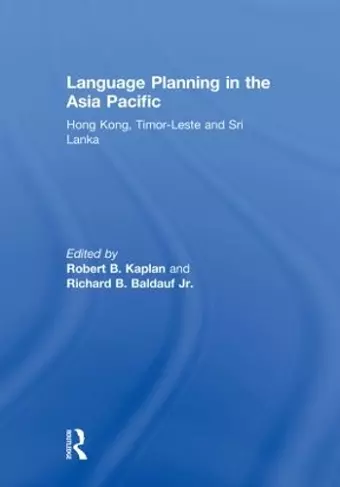 Language Planning in the Asia Pacific cover