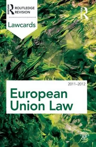 European Union Lawcards 2011-2012 cover