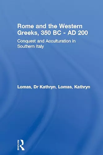 Rome and the Western Greeks, 350 BC - AD 200 cover