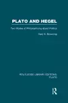 Plato and Hegel (RLE: Plato) cover