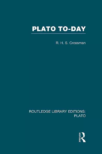 Plato Today (RLE: Plato) cover