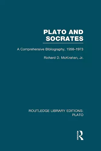 Plato and Socrates (RLE: Plato) cover