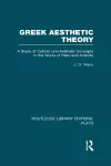 Greek Aesthetic Theory (RLE: Plato) cover