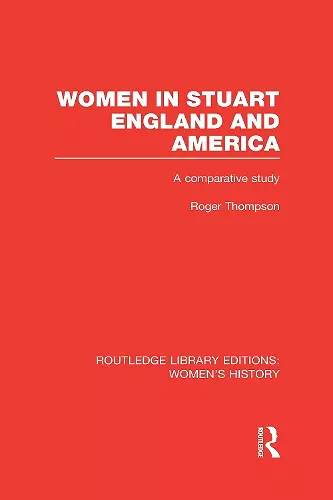 Women in Stuart England and America cover