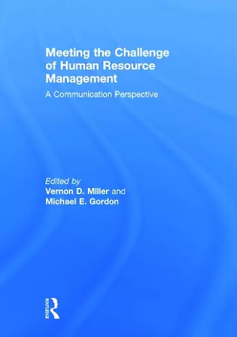 Meeting the Challenge of Human Resource Management cover