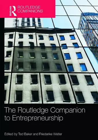 The Routledge Companion to Entrepreneurship cover