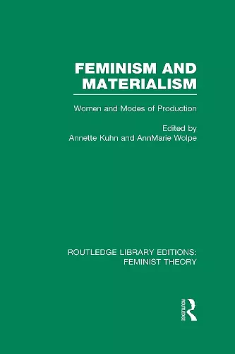 Feminism and Materialism (RLE Feminist Theory) cover