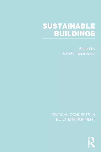 Sustainable Buildings cover