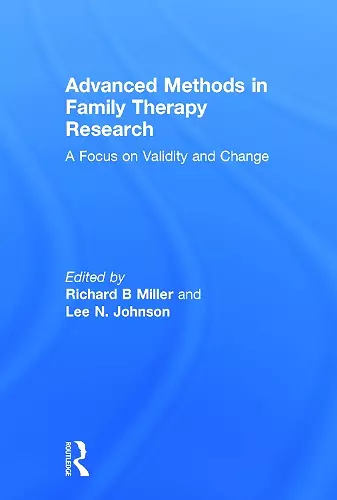 Advanced Methods in Family Therapy Research cover