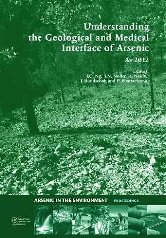 Understanding the Geological and Medical Interface of Arsenic - As 2012 cover