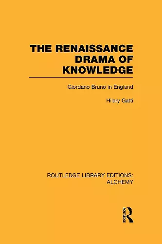 The Renaissance Drama of Knowledge cover