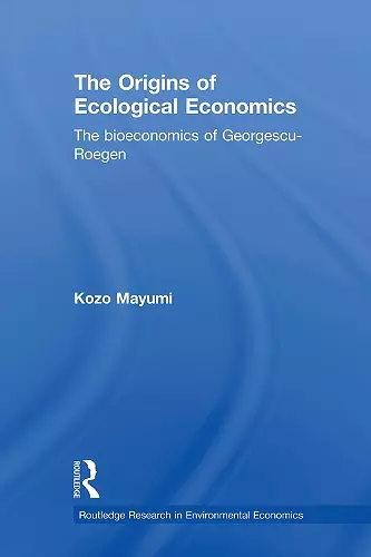 The Origins of Ecological Economics cover