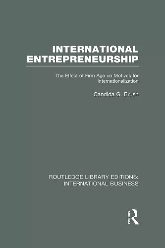 International Entrepreneurship (RLE International Business) cover