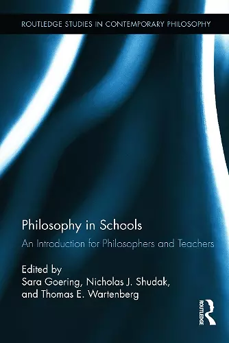 Philosophy in Schools cover