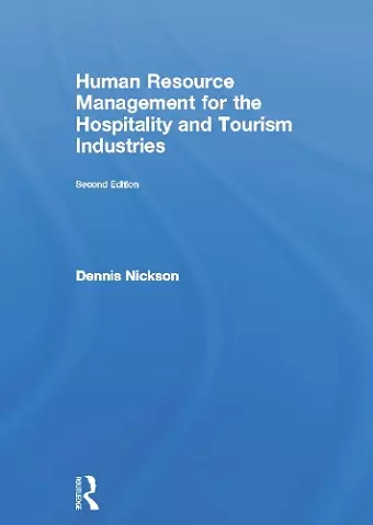 Human Resource Management for Hospitality, Tourism and Events cover