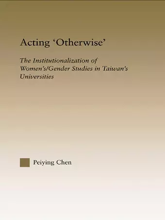 Acting Otherwise cover