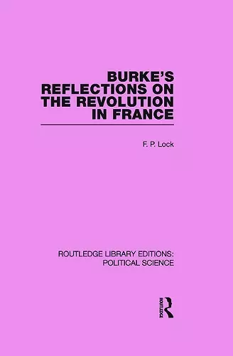 Burke's Reflections on the Revolution in France cover