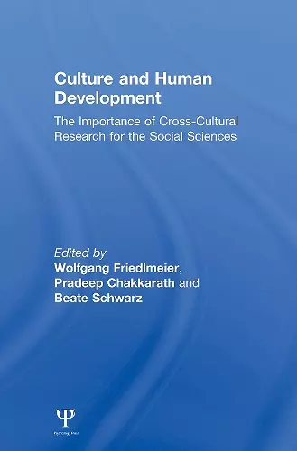 Culture and Human Development cover