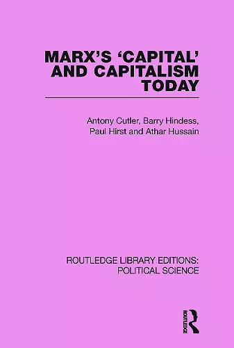 Marx's Capital and Capitalism Today cover