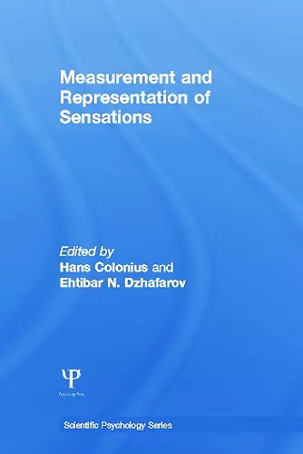 Measurement and Representation of Sensations cover