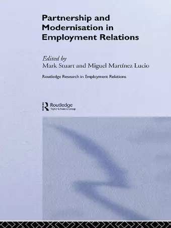 Partnership and Modernisation in Employment Relations cover