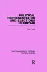 Political Representation and Elections in Britain cover