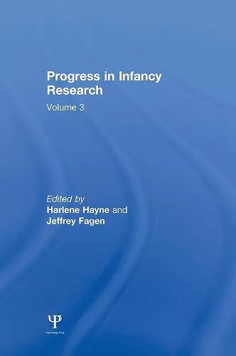 Progress in infancy Research cover