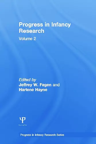 Progress in infancy Research cover