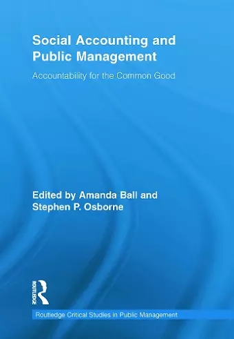 Social Accounting and Public Management cover