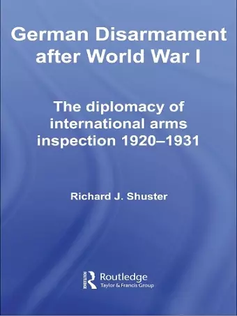 German Disarmament After World War I cover