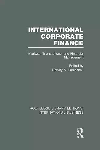 International Corporate Finance (RLE International Business) cover