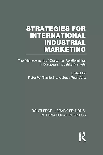 Strategies for International Industrial Marketing (RLE International Business) cover