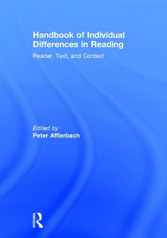 Handbook of Individual Differences in Reading cover