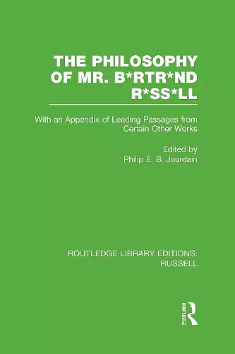 The Philosophy of Mr. B*rtr*nd R*ss*ll cover