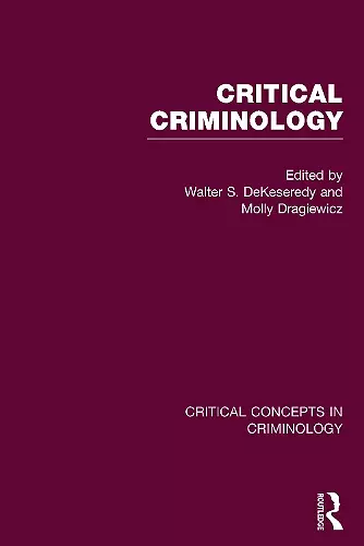 Critical Criminology cover