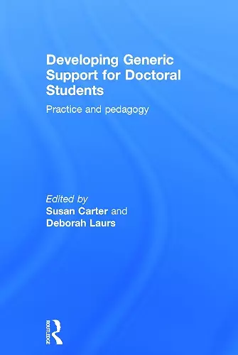 Developing Generic Support for Doctoral Students cover