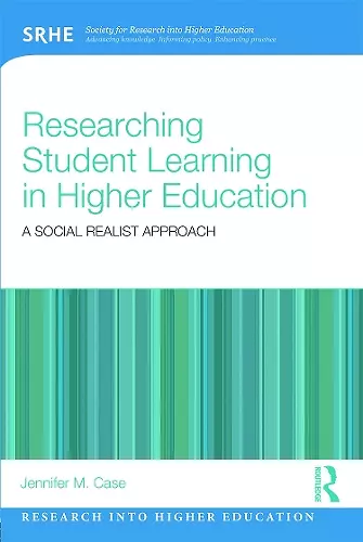 Researching Student Learning in Higher Education cover