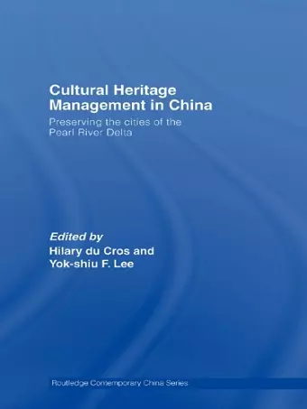 Cultural Heritage Management in China cover