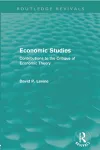 Economic Studies (Routledge Revivals) cover