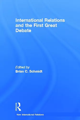 International Relations and the First Great Debate cover