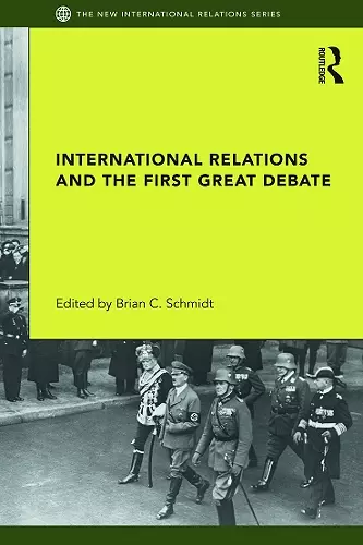 International Relations and the First Great Debate cover