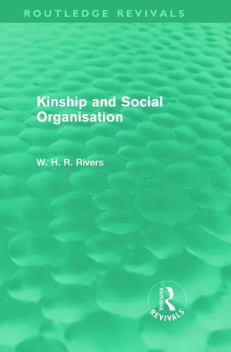 Kinship and Social Organisation (Routledge Revivals) cover